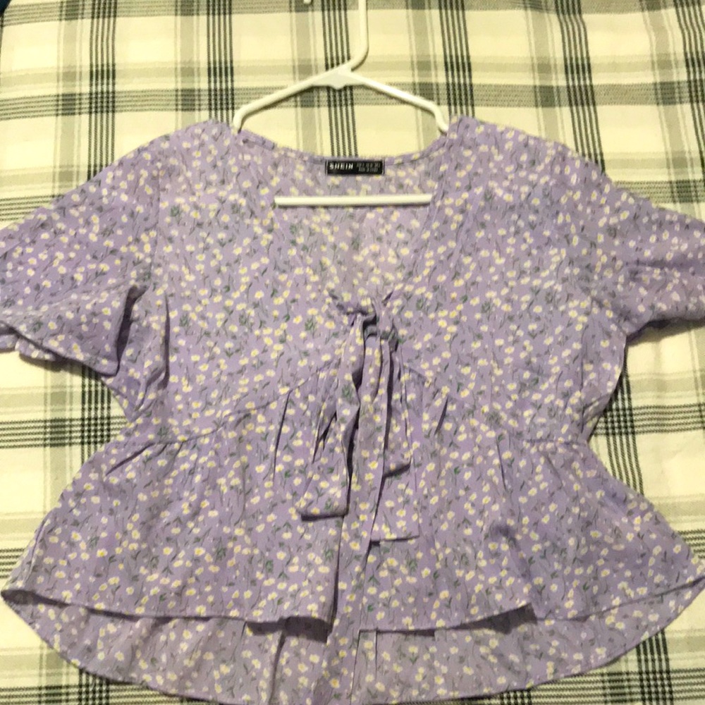 Shein lavender blouse Size small